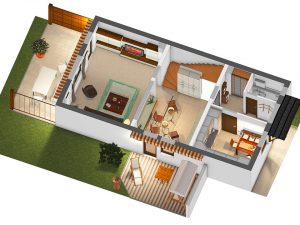 3D-Plan Erdgeschoss