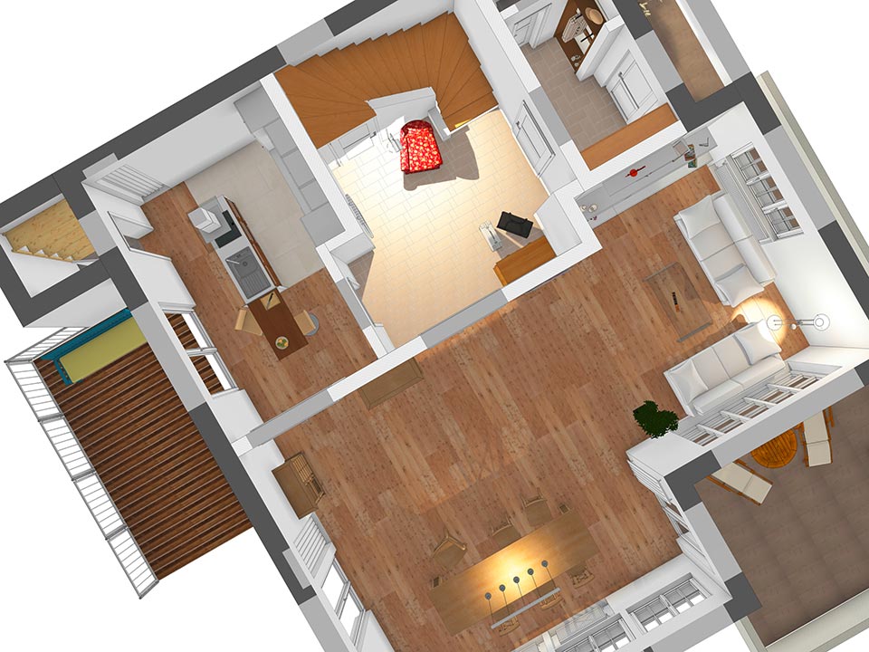 das Erdgeschoss aus anderer Perspektive