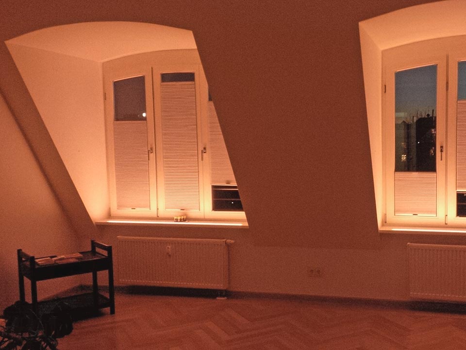 Stimmungsbeleuchtung im Wohnzimmer