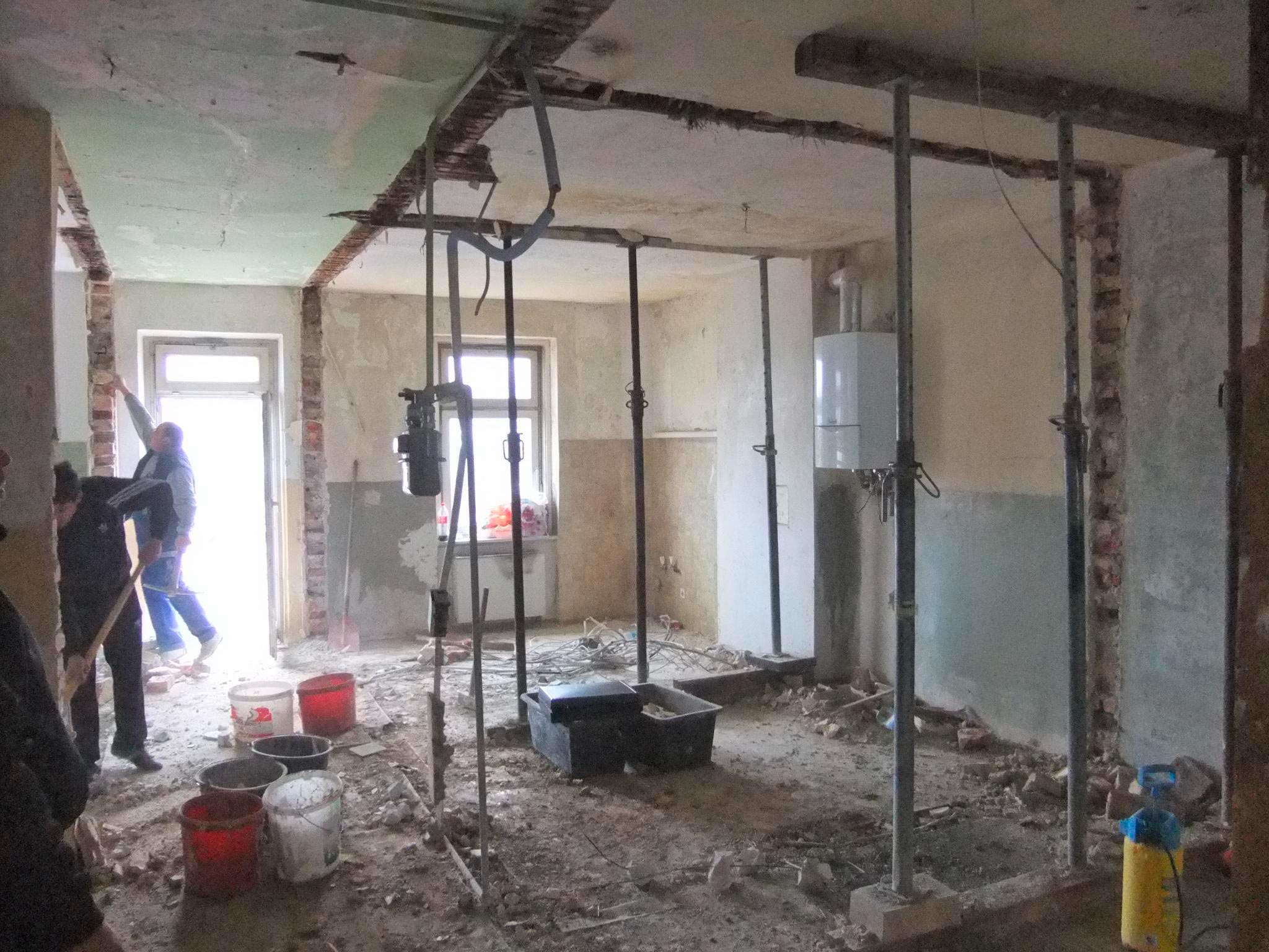 Entkernung der Wohnung